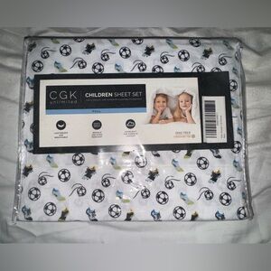 Kids Soccer Full 4 Piece Sheet Set